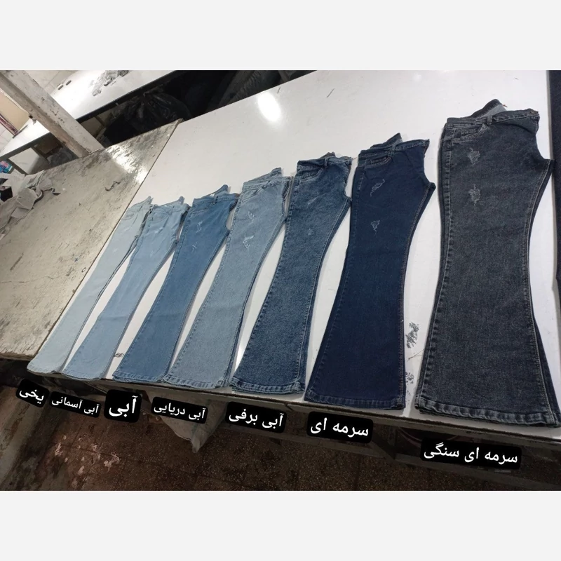 شلوار دمپا جین بوتکات سایزبندی 38تا 48