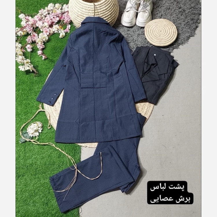 مانتو و شلوار اداری اطلس جنس پرشیا دیپلمات سایزبندی 38تا 46