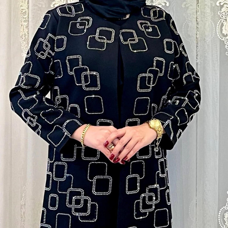 کت تک مجلسی نگین مربعی و گلبرگ مازراتی اعلا سایزبندی 38تا 52