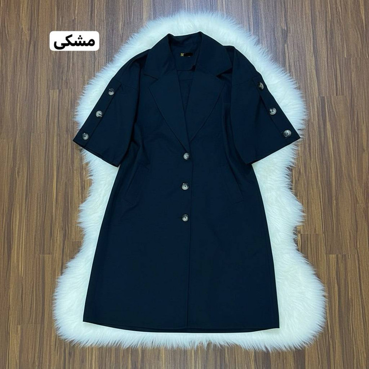مانتو بارونی رخسار جنس کتان زارا فری سایز 38تا50