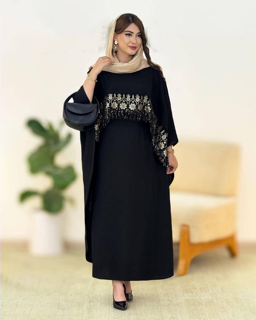 ست پیراهن رویه دار فاخر جنس ابروبادی فری سایز ۳۸ تا ۴۸
