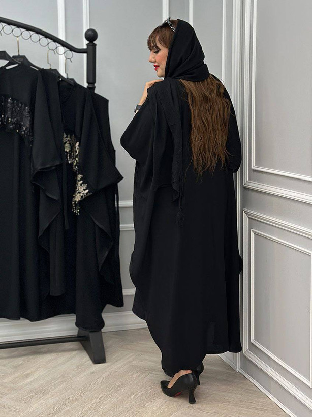 ست پیراهن رویه دار فاخر جنس ابروبادی فری سایز ۳۸ تا ۴۸
