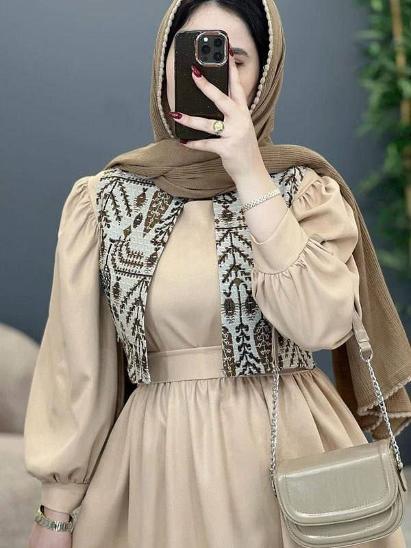 کت و سارافون آسمان جنس مازراتی و تافته فری سایز38تا 46