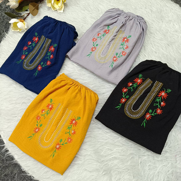 شومیز تارا جنس نخی ابروبادی و گلدوزی شده فری سایز از 38تا48