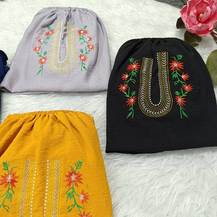 شومیز تارا جنس نخی ابروبادی و گلدوزی شده فری سایز از 38تا48