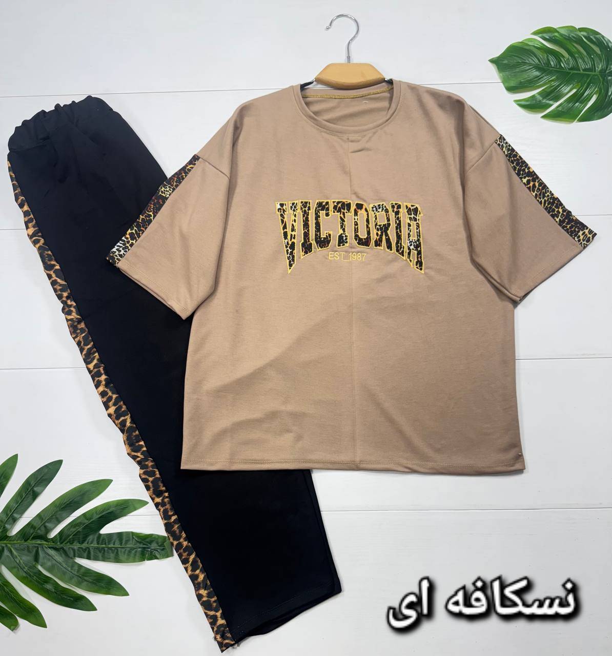 ست بلوز و شلوار عسل جنس پنبه گلکسی فری سایز 38 تا 46