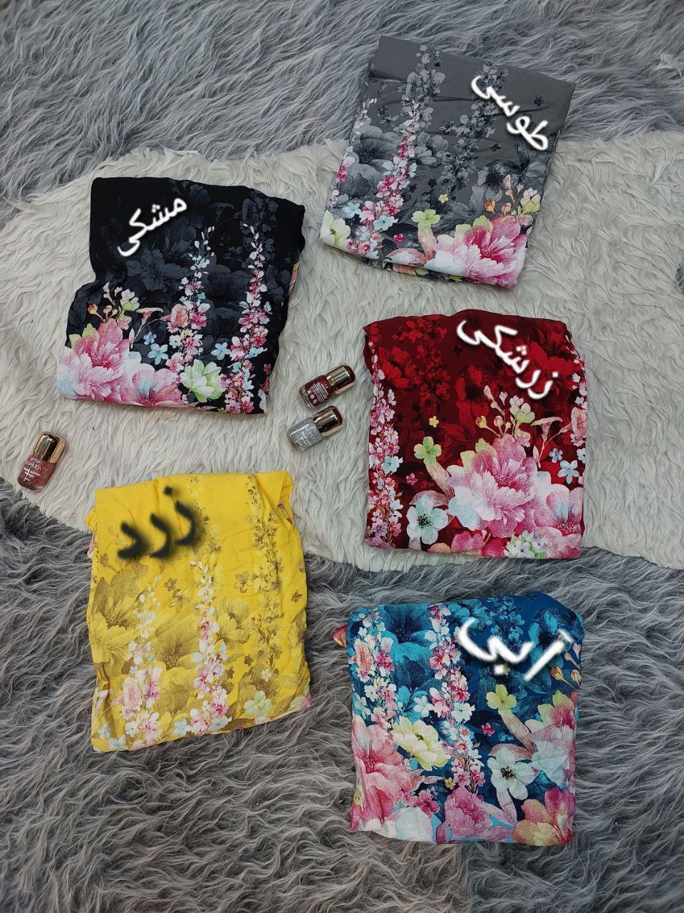 ساحلی گلدار جنس نخی فری سایز 38 تا 46