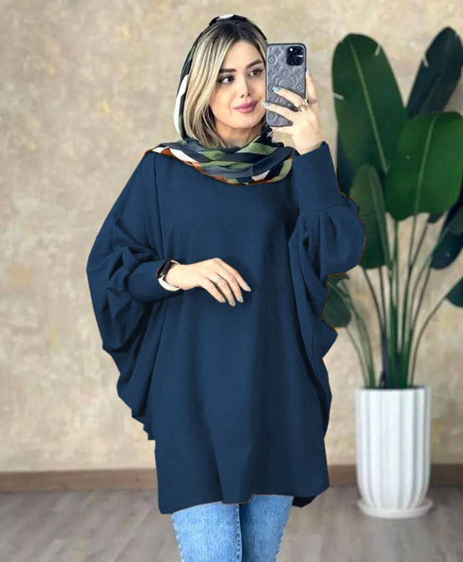 پانچ گیسو جنس کرپ حریر میله ای فری سایز 38 تا 50