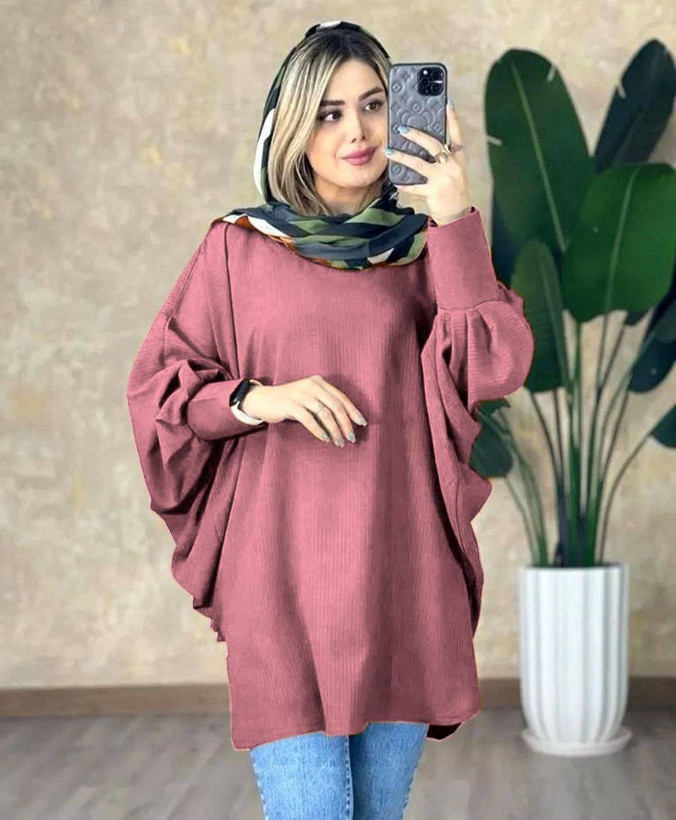 پانچ گیسو جنس کرپ حریر میله ای فری سایز 38 تا 50