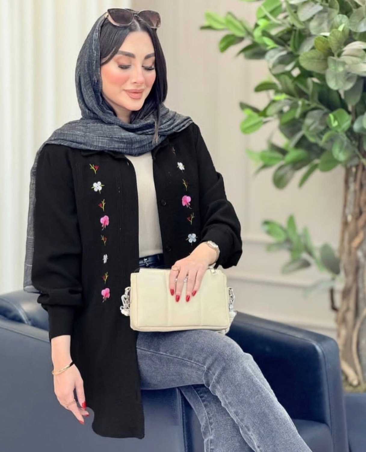 شومیز شبدر جنس شانتون فری سایز 38 تا 48