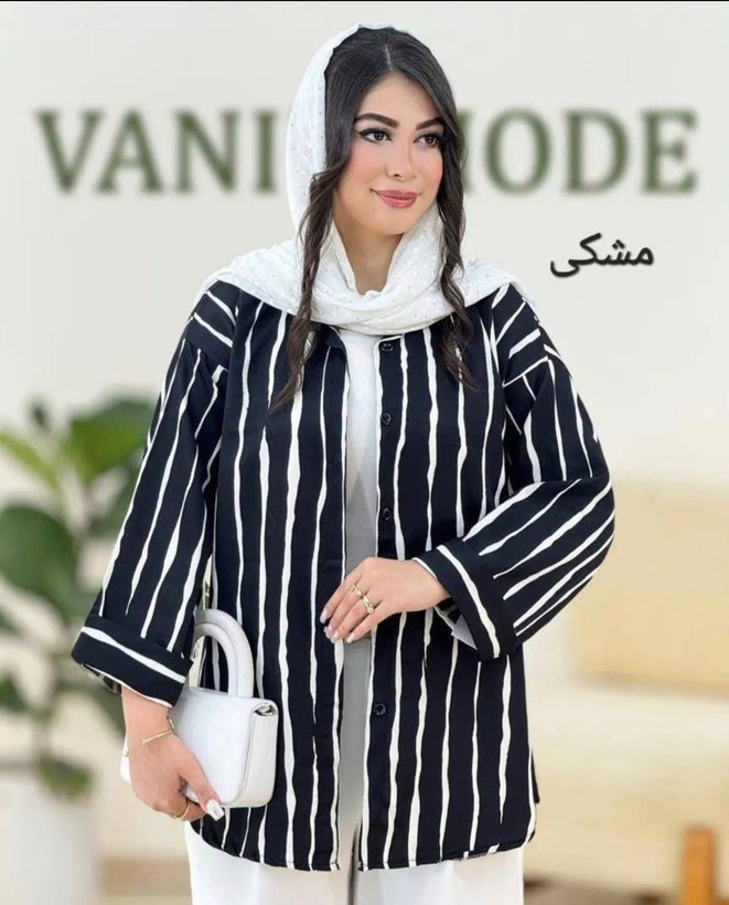 شومیز مانتویی پری جنس بوگاتی فری سایز 38تا 48