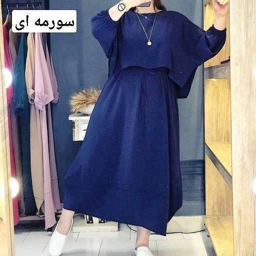 ست دو تیکه سولماز جنس شانتون صوفیا فری سایز 38 تا 46