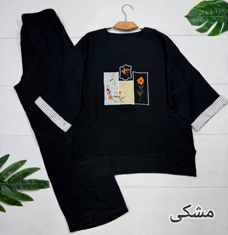 تونیک و شلوار میشکا جنس شانتون فری سایز ۳۸ تا ۴۶
