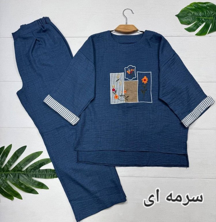 تونیک و شلوار میشکا جنس شانتون فری سایز ۳۸ تا ۴۶