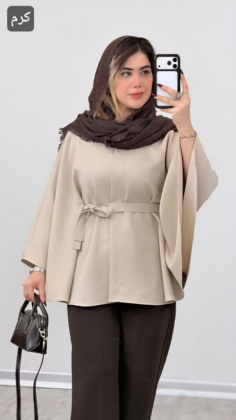 شنل پانچ مازراتی گیسو فری سایز 36 تا 60 قواره آزاد