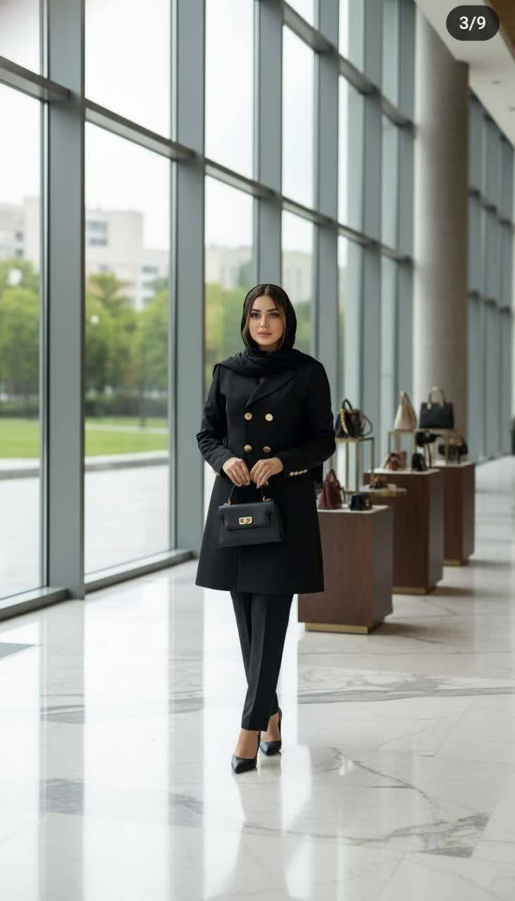 ست مانتو و شلوار آرنیکا جنس مازراتی سایزبندی 38 تا 52
