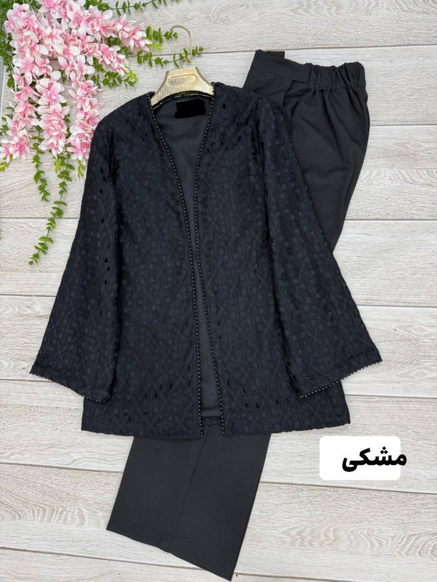 کت و شلوار گندم جنس مازراتی و گیپور سایزبندی 38تا 48